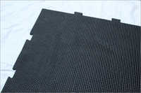 Tile Mat Hammer Top - Color: Black