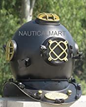Diving Diver's Helmet U.s Navy Mark V Divers Helmet Living Room Decor By Nauticalmart