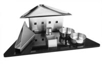 Snack Server Set with Acrylic Tray 18