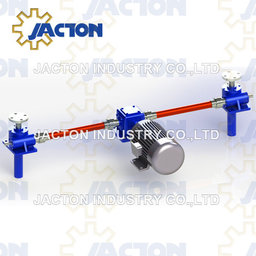 2 Post Lifting Points Worm Gear Screw Jack System