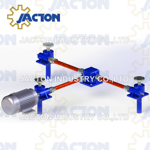 3 Post Lifting Points Worm Gear Screw Jack System