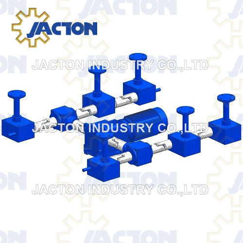 6 Post Lifting Points Worm Gear Screw Jack System