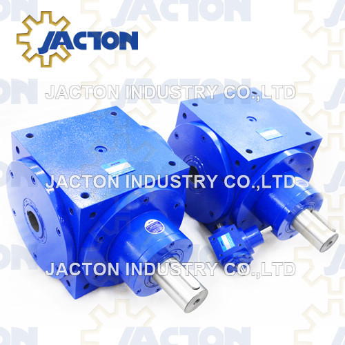 Jth90 Hollow Shaft 3 Way Bevel Gearbox 1: 1 Ratio Small Gearboxes Hollow Shafts