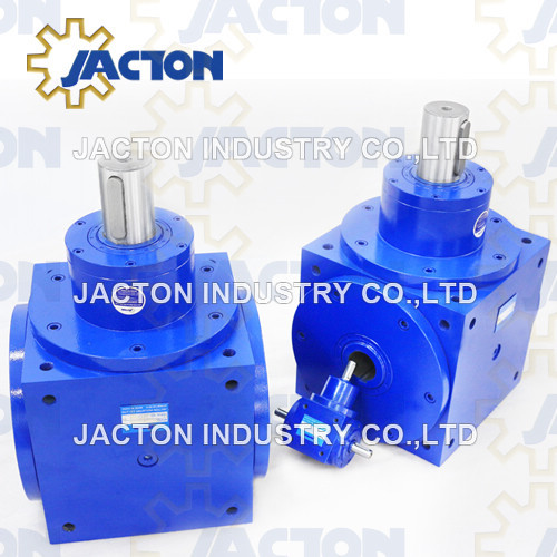 Jth90 Hollow Shaft 3 Way Bevel Gearbox 1: 1 Ratio Small Gearboxes Hollow Shafts