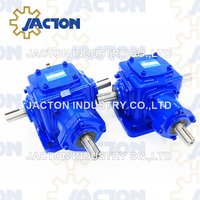 Heavy Duty Jt85 Right Angle Bevel Gearbox with 3 Keyed Shafts 1: 1 Ratio