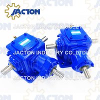 Heavy Duty Jt85 Right Angle Bevel Gearbox with 3 Keyed Shafts 1: 1 Ratio