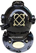 Nauticalmart Antique Diving Diver's Helmet U.S. Navy Mark V Full Size Dcor - Brass, 18" Black Antique Finish, Wearable Durable Helmet