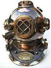 Boston Mass U.s Navy Mark V Solid Copper Divers Helmet Antique