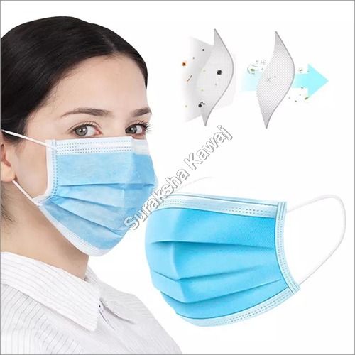 Medical Blue 3 Ply Civil Grade Mask (Ffp1, Melt Blown With Non-Woven)