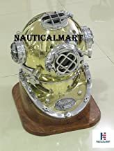 Nauticalmart Antique Brass Scuba Deep Diving Divers Helmet Mark V Navy Vintage