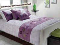 Violet Purple Blossom Bed Sheet