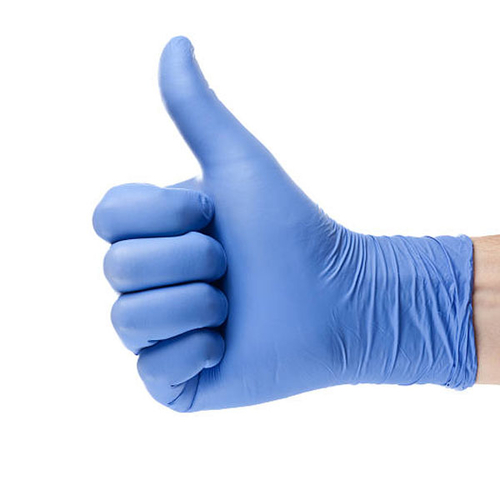 Nitrile Hand Gloves - Blue Waterproof & Disposable | Ideal for Medical Foodservice and Sanitation Applications