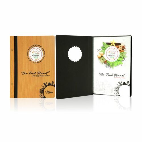 Designer Wooden Menu