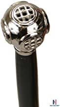 NauticalMart Men's Divers Helmet Fashion Walking Stick Silver