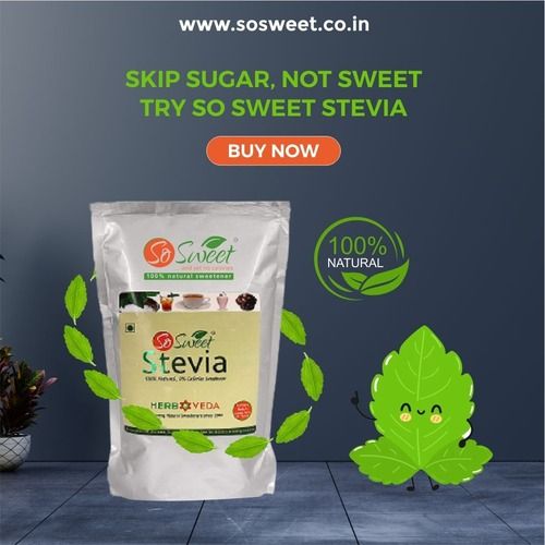 SO SWEET Stevia Powder 1Kg Sugarfree Zero Calorie Natural Sweetener