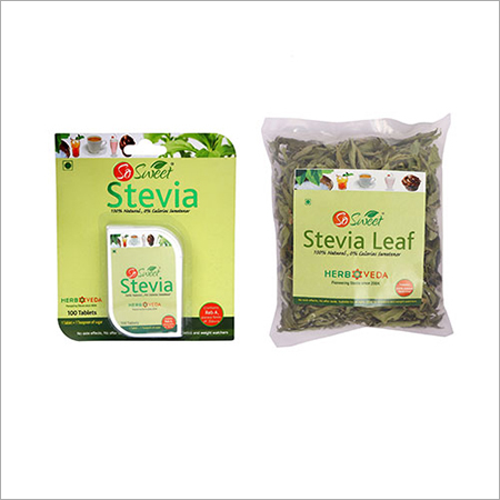 So Sweet Stevia Combo of 100 Stevia Tablets and Stevia 25 gm Leaf Pack
