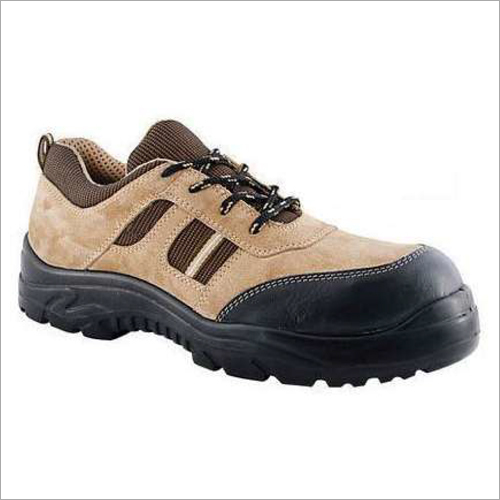 Brown-Black Steel Toe Cap Safety Shoe