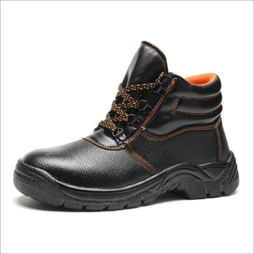 Black Pu Single Density Sole Safety Shoe