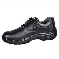 Non Woven Cambrelle Lining Safety Shoe - Synthetic Leather, Sizes 6-12, Black | Lightweight, Crack Resistant, Cushioned Lining, Flexible Rubber Sole, High Comfort Design