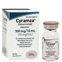 Cyramza 100mg Injection - Anti-cancer Effectiveness For Non-small Cell Lung Cancer, Stomach Cancer, Colon And Rectum Cancer | Liquid Formulation, Empowered With Ramucirumab, Doctor Recommended Dosage, 1 Vial Per Box, Cool Storage Required