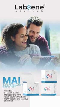 Pregnancy Test Card-mini - Plastic Material, White Color | For Clinical, Hospital, And Home Use, New Condition, Effective Hcg Detection