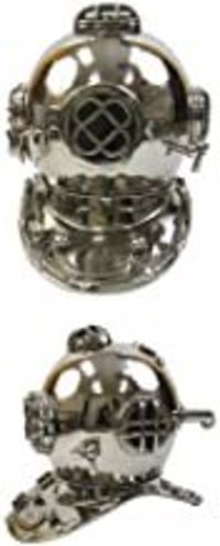 Nauticalmart Aluminum Divers Helmet Mark Five - Chrome Finish Outdoor Camping Gear