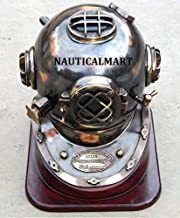 Mark V 18" Full Copper & Brass Diving Helmet/divers Helmet Us Navy Mark V