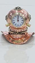 NauticalMart 8" Copper Decorative Divers Helmet Clock By Nautical Mart Inc.