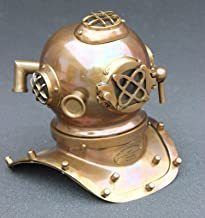 NauticalMart Antique Marine Brass Mini Divers Helmet Decorative Helmet for Living Room