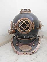 Nauticalmart Deep Diving Divers Helmet 18" Black Collectible Us Navy Diving Helmet