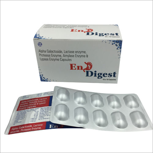 Alpha Galactoside Lactase Enzyme Protease Enzyme Amylase Enzyme And Lypase Enzyme Capsules