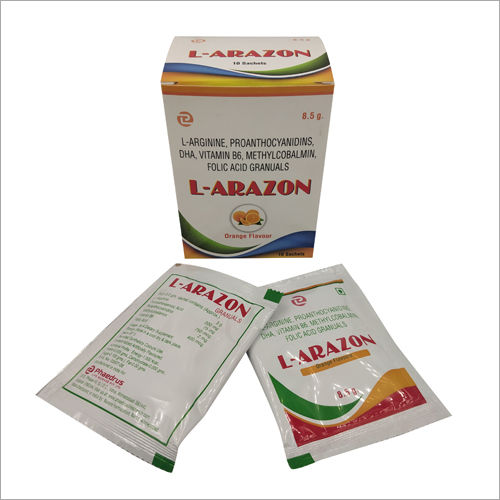 L-Arginine, Vitamin B6 Methylcobalamin Folic Acid Granuels Sachet