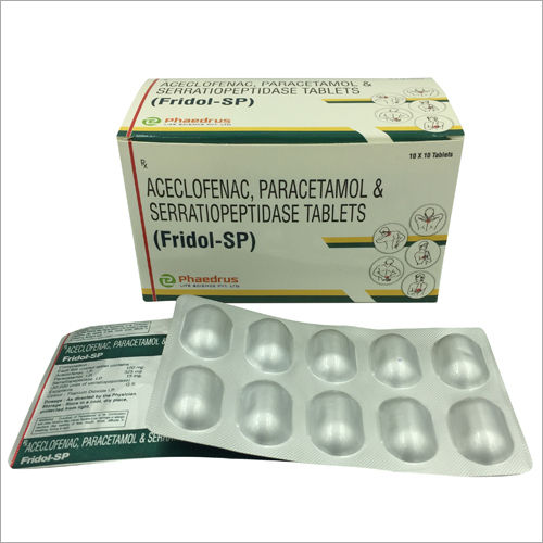 Aceclofenac Paracetamol And Serratiopeptidase Tablets