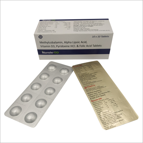 Methylcobalamin Alpha lipoic Acid Vitamin D3 Pyridoxine Hydrochloride And Folic Acid Tablets
