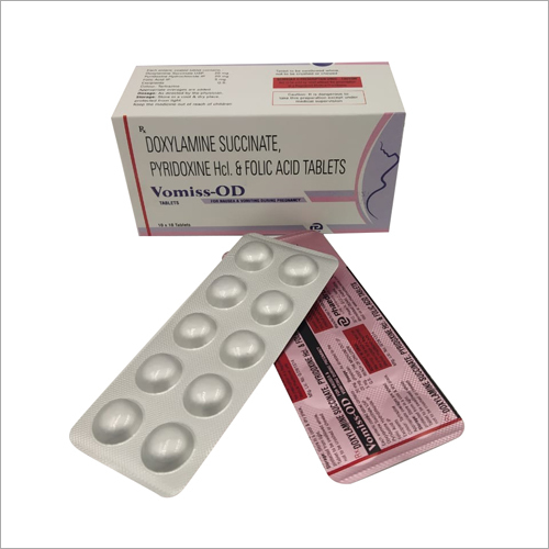 Doxylamine Succinate Pyridoxime Hcl And Floic Acid Tablets General Medicines