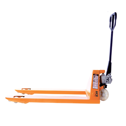 Hand Pallet Truck - 2500kg Lifting Capacity, Durable Orange Design - Easy to Operate, Rust Proof, Power Efficient