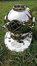 Nautical Marine Sea Divers Helmet Collectible Look Chrome & Nickel Finish