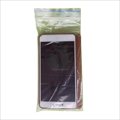 Mobile Cover Ziplock - Plastic, Available in Different Sizes, Transparent | Rigid Material for Multi-Use Storage of Jewellery, Snacks & More