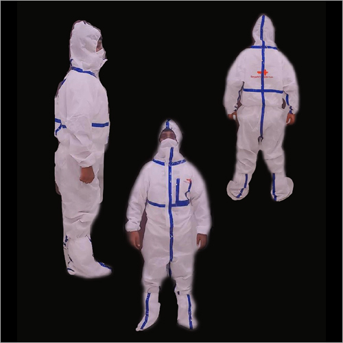 Multilayered Polypropylene Coverall - Unisex, Standard Size | Multi-layered Non-woven Fabric for Protection in Hospitals, Clinics, Labs