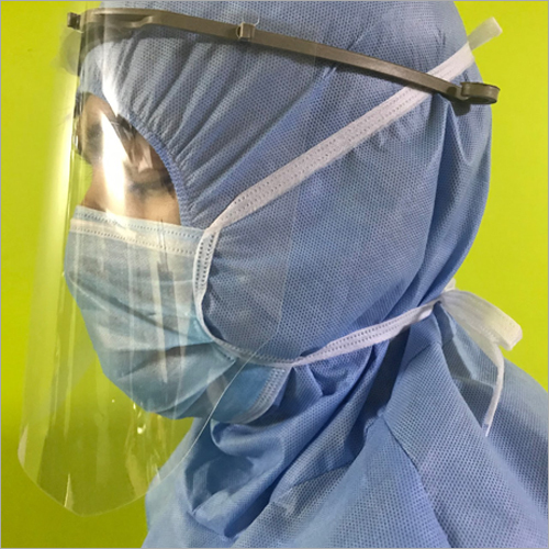 Medical Face Shield - Clear Plastic, Standard Size | Protection from Germs, Unisex Design, Ideal for Hospitals, Clinics & Labs