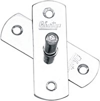 Center Pivot Hinge - Stainless Steel, Different Sizes Available, Silver With Bright Chrome Plated Polished Finish, Anti-corrosion Design