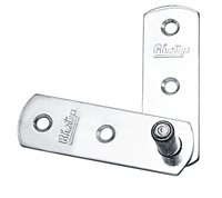 Side Pivot Hinges - Stainless Steel, Different Sizes Available, Bright Chrome Plated Finish, 14 Gauge Thickness, Corrosion-resistant For Indoor/outdoor Use