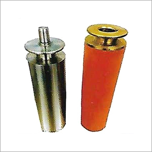 Glue Rubber Roller - Steel and Brass Material Galvanized Silver Finish Smooth Surface for Easy Installation and Reduced Friction