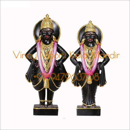Vitthal Rukmini Marble Statue