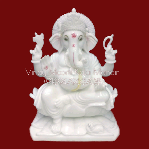 Antique Ganesh Marble Statue