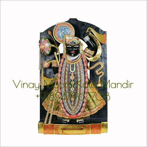 Black Marble Shrinathji Statue