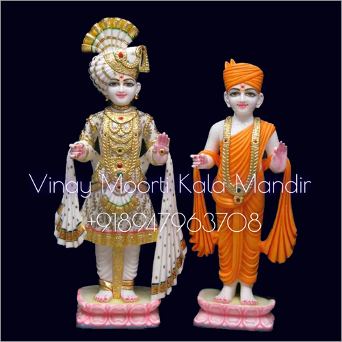 White Marble Swami Narayan Statue