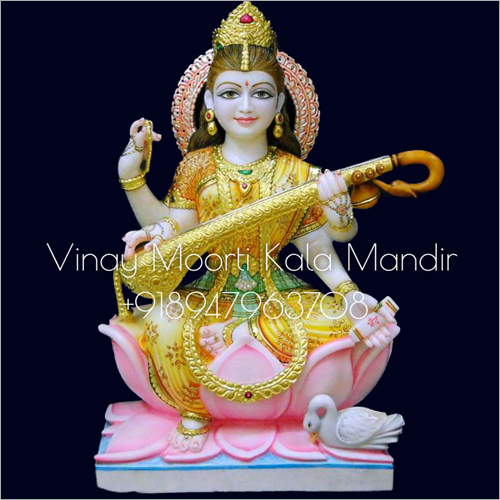 Saraswati Marble Statue