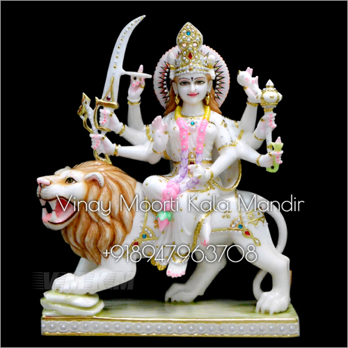 Vietnam Marble Durga Mata Statue