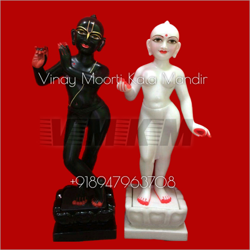 Black Marble Krishna Statue